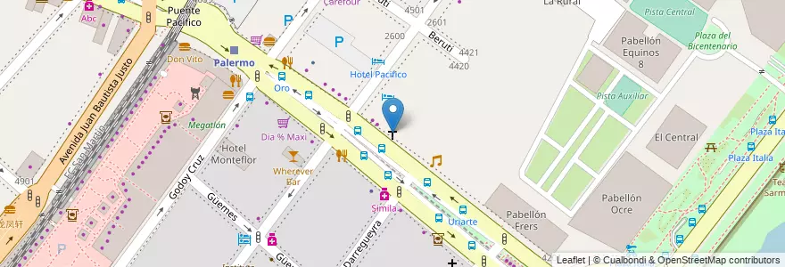 Mapa de ubicacion de Jesucristo es el Señor - Centro de Ayuda Espiritual, Palermo en Arjantin, Ciudad Autónoma De Buenos Aires, Buenos Aires, Comuna 14.