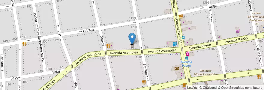 Mapa de ubicacion de Jesucristo es Poderoso, Parque Chacabuco en アルゼンチン, Ciudad Autónoma De Buenos Aires, ブエノスアイレス.