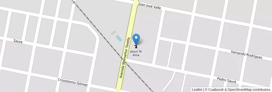 Mapa de ubicacion de Jesus Te Ama en Argentine, Province D'Entre Ríos, Departamento Concordia, Distrito Suburbios, Concordia, Concordia.
