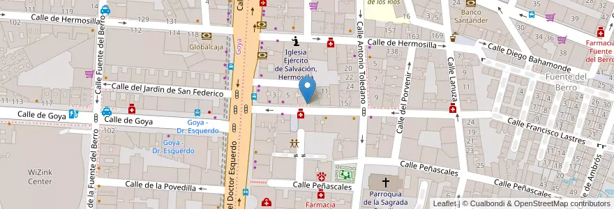 Mapa de ubicacion de Jetset en Spagna, Comunidad De Madrid, Comunidad De Madrid, Área Metropolitana De Madrid Y Corredor Del Henares, Madrid.