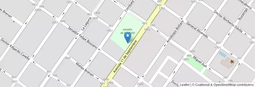 Mapa de ubicacion de JI N° 919 en الأرجنتين, بوينس آيرس, Partido De San Pedro, San Pedro.