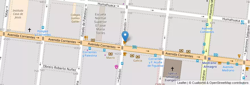 Mapa de ubicacion de Jimbo, Almagro en Argentinien, Ciudad Autónoma De Buenos Aires, Comuna 5, Buenos Aires.