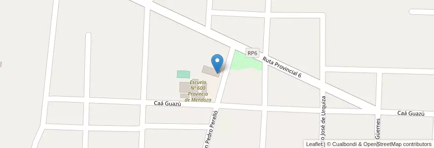 Mapa de ubicacion de J.I.N. Nº 18 - Escuela Nº 600 en 阿根廷, Corrientes, Departamento Concepción, Municipio De Concepción.
