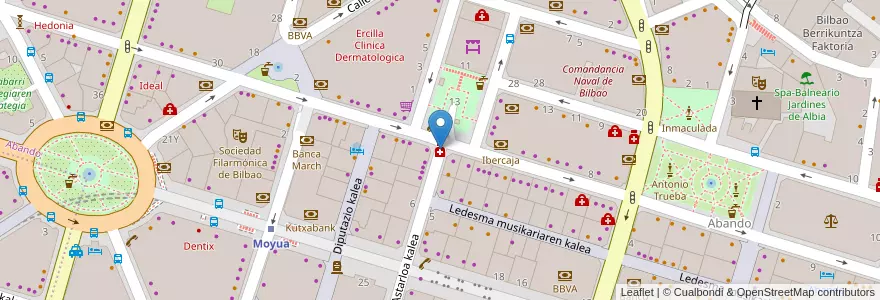 Mapa de ubicacion de J.J. Agirrezabala en 西班牙, 巴斯克, 比斯开, Bilboaldea, 毕尔巴鄂.
