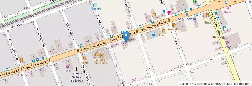 Mapa de ubicacion de JJ Amoblamientos, Flores en Argentine, Ciudad Autónoma De Buenos Aires, Comuna 7, Buenos Aires.