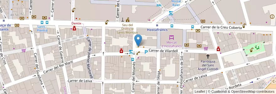 Mapa de ubicacion de Joan's Cafe en 스페인, Catalunya, Barcelona, Barcelonès, 바르셀로나.