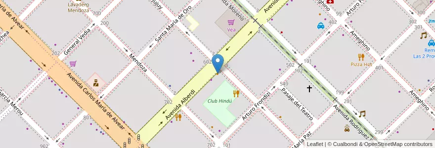 Mapa de ubicacion de Joaquinno en الأرجنتين, Chaco, Departamento San Fernando, Resistencia, Resistencia.