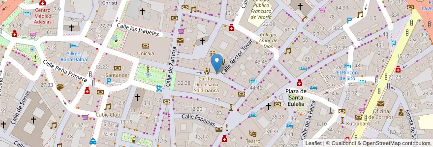Mapa de ubicacion de Jockey Bar en スペイン, カスティーリャ・イ・レオン州, サラマンカ, Campo De Salamanca, サラマンカ.