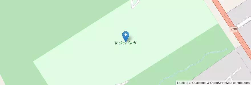 Mapa de ubicacion de Jockey Club en Аргентина, Санта-Фе, Departamento General López, Municipio De Venado Tuerto.