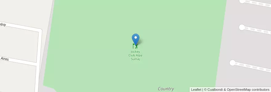 Mapa de ubicacion de Jockey Club Alpa Sumaj en アルゼンチン, トゥクマン州, Departamento Yerba Buena, Yerba Buena.