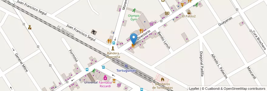 Mapa de ubicacion de Joe's Coffee en Arjantin, Buenos Aires, Partido De Malvinas Argentinas, Tortuguitas.