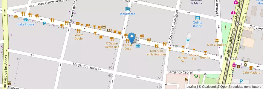 Mapa de ubicacion de John Dillinger en Arjantin, Şili, Mendoza, Departamento Capital, Ciudad De Mendoza, Sección 5ª Residencial Sur.