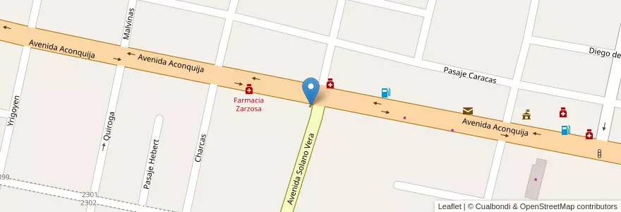Mapa de ubicacion de Johnny B Good en アルゼンチン, トゥクマン州, Departamento Yerba Buena, Yerba Buena.