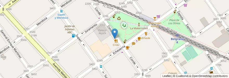 Mapa de ubicacion de Jolie Bistro, Belgrano en Argentinien, Ciudad Autónoma De Buenos Aires, Buenos Aires.