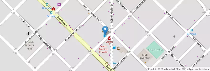 Mapa de ubicacion de Jorge Cuesta en 阿根廷, Chaco, Departamento Primero De Mayo, Municipio De Margarita Belén, Margarita Belén.