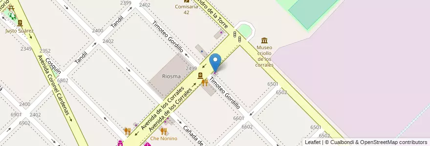 Mapa de ubicacion de Jorge Mercado, Mataderos en Аргентина, Буэнос-Айрес, Comuna 9, Буэнос-Айрес.