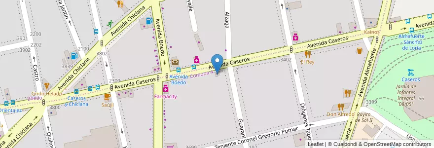 Mapa de ubicacion de Jorge Miguel Propiedades, Nueva Pompeya en アルゼンチン, Ciudad Autónoma De Buenos Aires, Comuna 4, ブエノスアイレス.