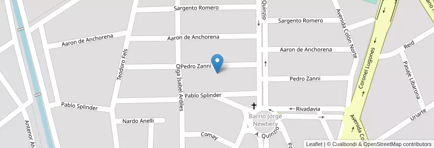 Mapa de ubicacion de Jorge Newbery en アルゼンチン, サンティアゴ・デル・エステロ州, Departamento Capital, Santiago Del Estero.