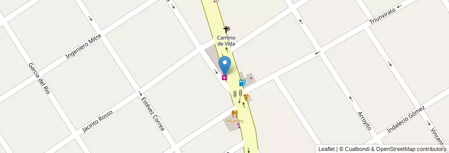 Mapa de ubicacion de Jose A Gonzalez en Arjantin, Buenos Aires, Partido De Lomas De Zamora, Temperley.