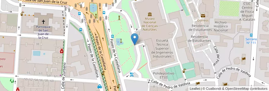 Mapa de ubicacion de JOSE GUTIERREZ ABASCAL, CALLE, DE,2 en スペイン, マドリード州, Comunidad De Madrid, Área Metropolitana De Madrid Y Corredor Del Henares, Madrid.