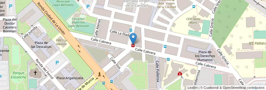 Mapa de ubicacion de José Luis Anunci en スペイン, ムルシア州, ムルシア州, Campo De Cartagena Y Mar Menor, Cartagena.