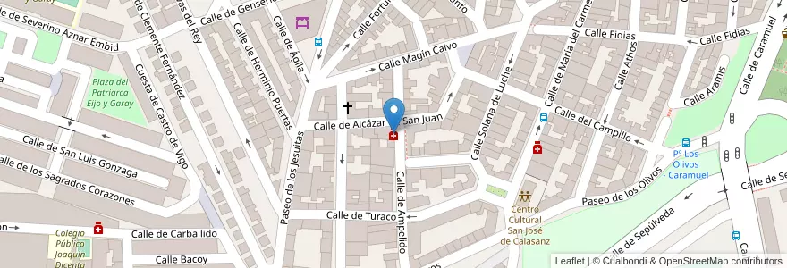Mapa de ubicacion de José Luis Moreno Carrillo en Spanien, Autonome Gemeinschaft Madrid, Autonome Gemeinschaft Madrid, Área Metropolitana De Madrid Y Corredor Del Henares, Madrid.