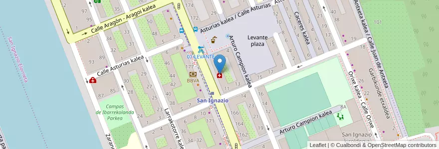 Mapa de ubicacion de José Manuel Morales Mayoral en 西班牙, 巴斯克, 比斯开, Bilboaldea, 毕尔巴鄂.