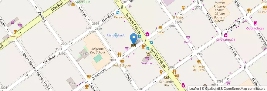 Mapa de ubicacion de José Mármol, Belgrano en Argentinien, Ciudad Autónoma De Buenos Aires, Buenos Aires, Comuna 13.