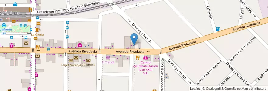 Mapa de ubicacion de Jose Martinez en Arjantin, Buenos Aires, Partido De Morón, Morón.