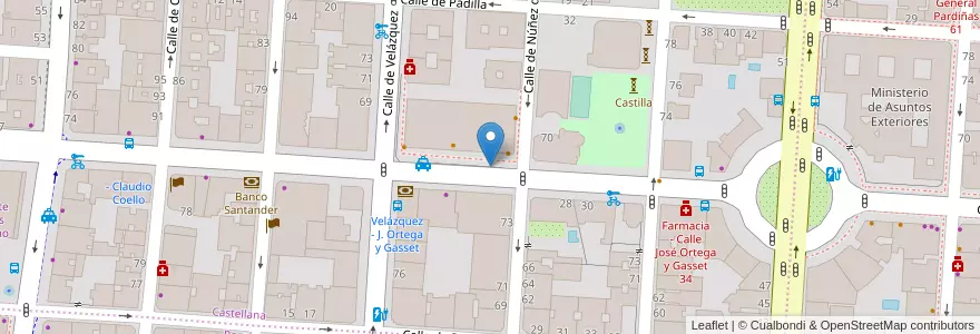 Mapa de ubicacion de JOSE ORTEGA Y GASSET, CALLE, DE,26 en Spanje, Comunidad De Madrid, Comunidad De Madrid, Área Metropolitana De Madrid Y Corredor Del Henares, Madrid.