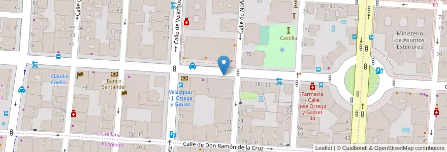 Mapa de ubicacion de JOSE ORTEGA Y GASSET, CALLE, DE,26 en España, Comunidad De Madrid, Comunidad De Madrid, Área Metropolitana De Madrid Y Corredor Del Henares, Madrid.