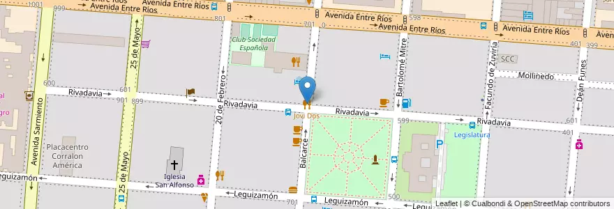 Mapa de ubicacion de Jovi Dos en Arjantin, Salta, Capital, Municipio De Salta, Salta.