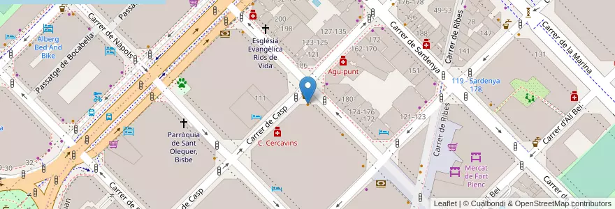 Mapa de ubicacion de Joys cafe en スペイン, カタルーニャ州, Barcelona, バルサルネス, Barcelona.