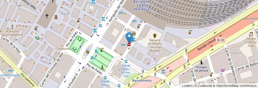 Mapa de ubicacion de Juan Antonio Rodríguez en 스페인, Catalunya, Barcelona, Barcelonès, 바르셀로나.