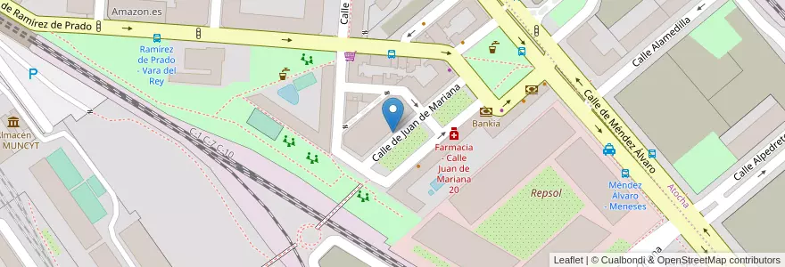 Mapa de ubicacion de JUAN DE MARIANA, CALLE, DE,17 A en Spanje, Comunidad De Madrid, Comunidad De Madrid, Área Metropolitana De Madrid Y Corredor Del Henares, Madrid.
