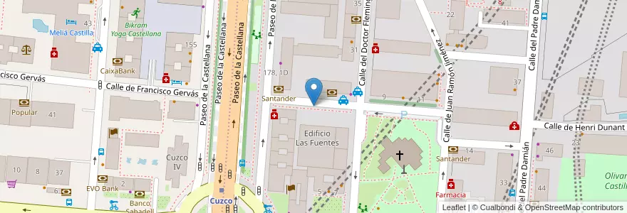Mapa de ubicacion de JUAN HURTADO DE MENDOZA, CALLE, DE,5 en إسبانيا, منطقة مدريد, منطقة مدريد, Área Metropolitana De Madrid Y Corredor Del Henares, مدريد.