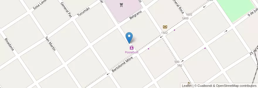 Mapa de ubicacion de Juan XXIII en 阿根廷, Corrientes, Departamento Empedrado, Municipio De Empedrado.