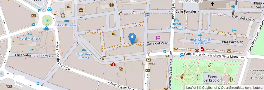 Mapa de ubicacion de Juan y pinchame en Spain, Rioja, Rioja, Logroño.