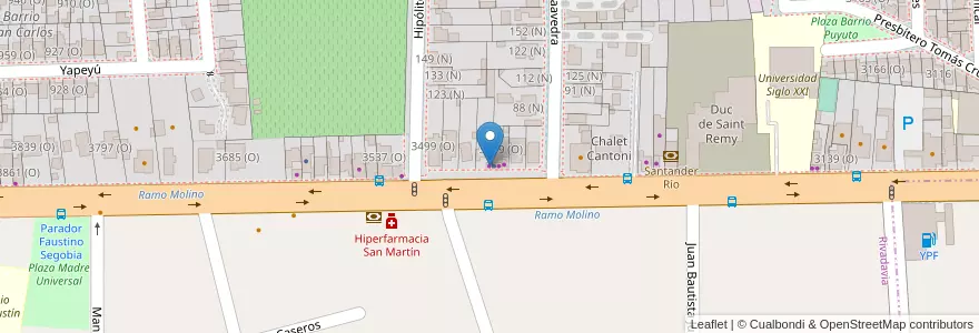 Mapa de ubicacion de Juana de Dios en Arjantin, San Juan, Şili, Rivadavia.
