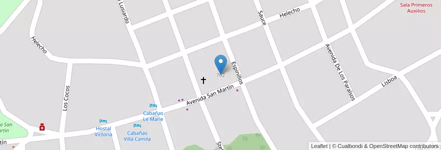 Mapa de ubicacion de Juana Micono de Giardino en Аргентина, Кордова, Departamento Punilla, Pedanía San Antonio, Municipio De Villa Giardino, Villa Giardino.