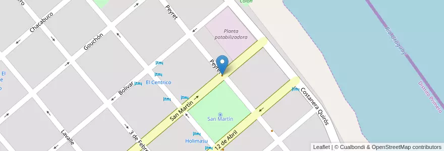 Mapa de ubicacion de Juanes en الأرجنتين, إنتري ريوس, Departamento Colón, Distrito Primero.