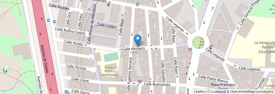 Mapa de ubicacion de Juanito en إسبانيا, منطقة مدريد, منطقة مدريد, Área Metropolitana De Madrid Y Corredor Del Henares, Getafe.