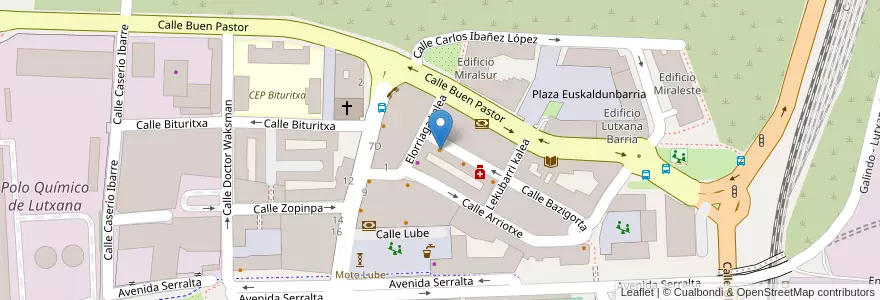 Mapa de ubicacion de Juanitoren Taberna en España, Euskadi, Bizkaia, Bilboaldea, Barakaldo.