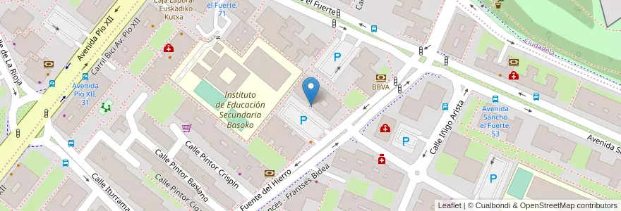 Mapa de ubicacion de Judith Alustiza Yoldi en Испания, Наварра, Наварра, Памплона.