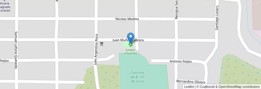 Mapa de ubicacion de Juegos infantiles en Argentinië, Salta, Capital, Municipio De Salta, Salta.