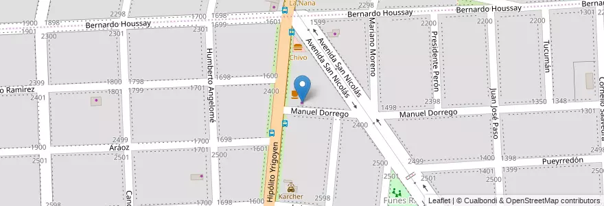 Mapa de ubicacion de Juguemos en el Bosque en 아르헨티나, Santa Fe, Departamento Rosario, Municipio De Funes, Funes.
