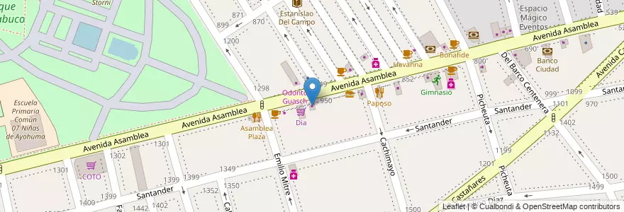 Mapa de ubicacion de Jugueteria, Parque Chacabuco en Argentina, Ciudad Autónoma De Buenos Aires, Comuna 7, Buenos Aires.