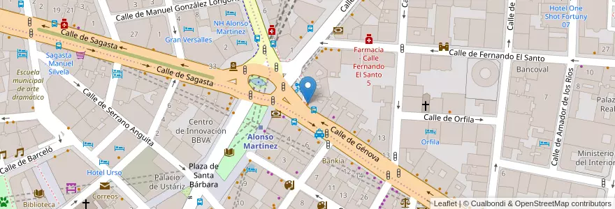 Mapa de ubicacion de Juicy Avenue en Espagne, Communauté De Madrid, Communauté De Madrid, Área Metropolitana De Madrid Y Corredor Del Henares, Madrid.
