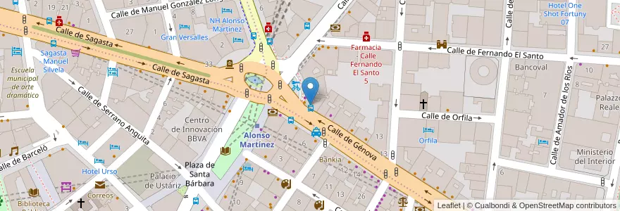 Mapa de ubicacion de Juicy Avenue en Spanien, Autonome Gemeinschaft Madrid, Autonome Gemeinschaft Madrid, Área Metropolitana De Madrid Y Corredor Del Henares, Madrid.