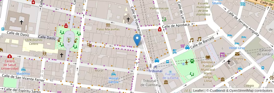 Mapa de ubicacion de Juicy Avenue en Spagna, Comunidad De Madrid, Comunidad De Madrid, Área Metropolitana De Madrid Y Corredor Del Henares, Madrid.